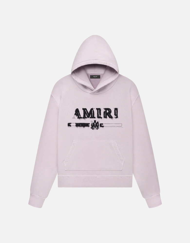 Logo Patch Cotton Hoodie in Pink