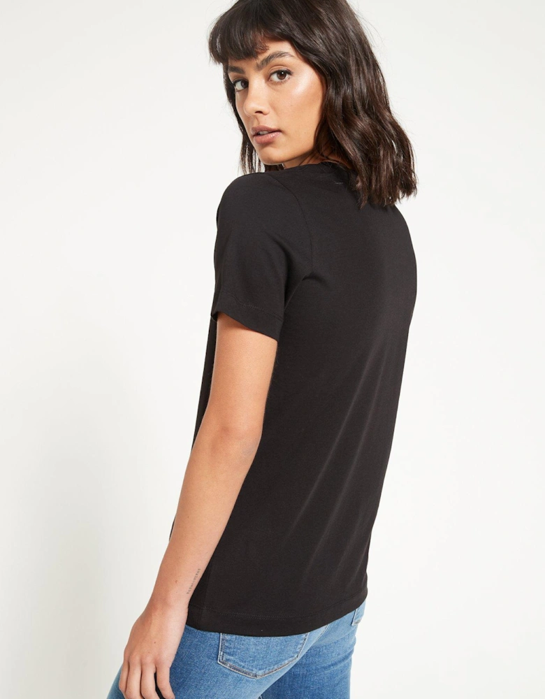 The Essential V Neck T-Shirt - Black