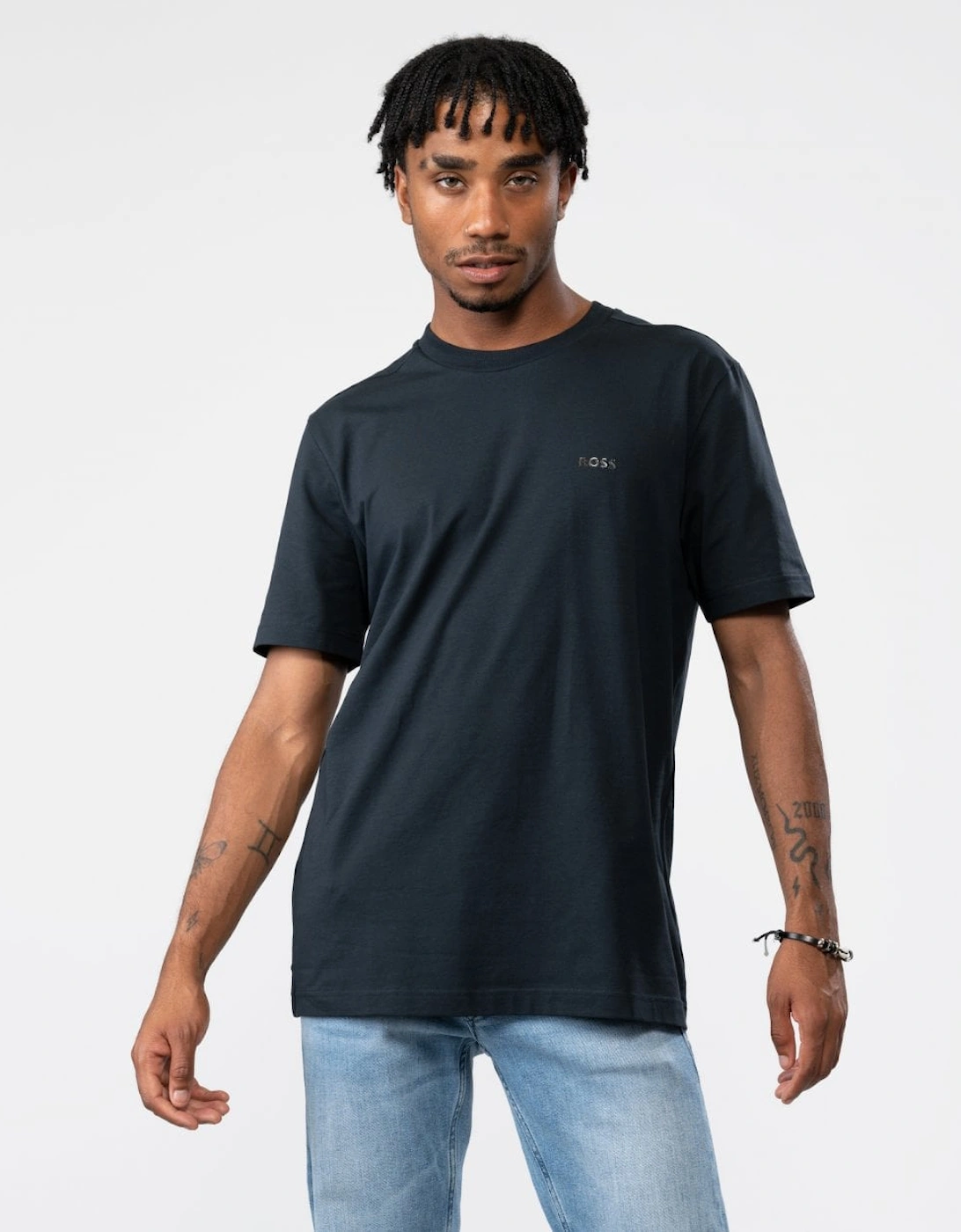 BOSS Green Tee Mens Crew Neck T-Shirt, 5 of 4