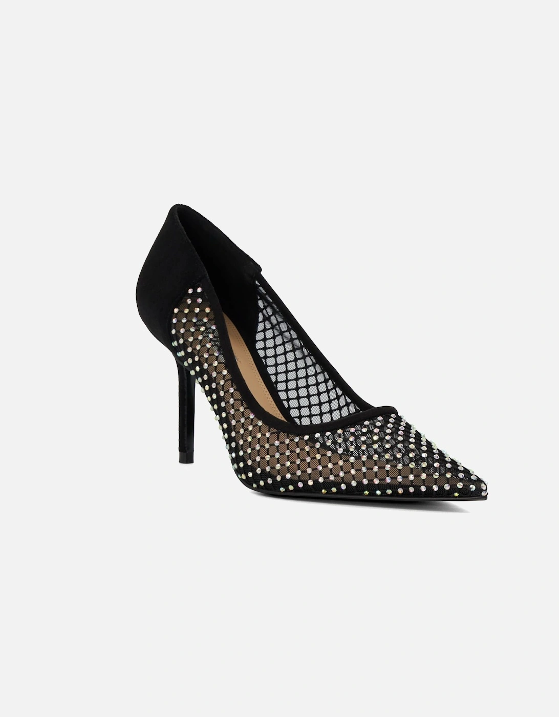 Ladies Affect - Diamante-Mesh Heeled Courts, 7 of 6