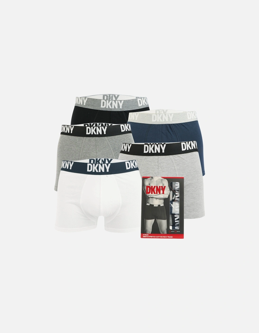 Mens Portland 5 Pack Trunk Boxer Shorts, 4 of 3