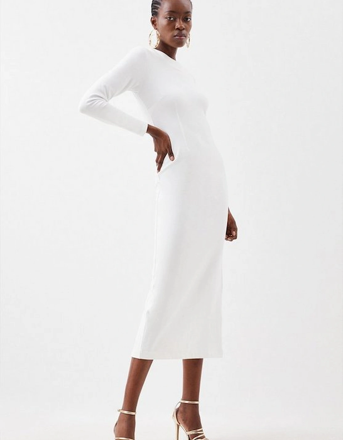 Ponte Jersey Midi Dress, 5 of 4