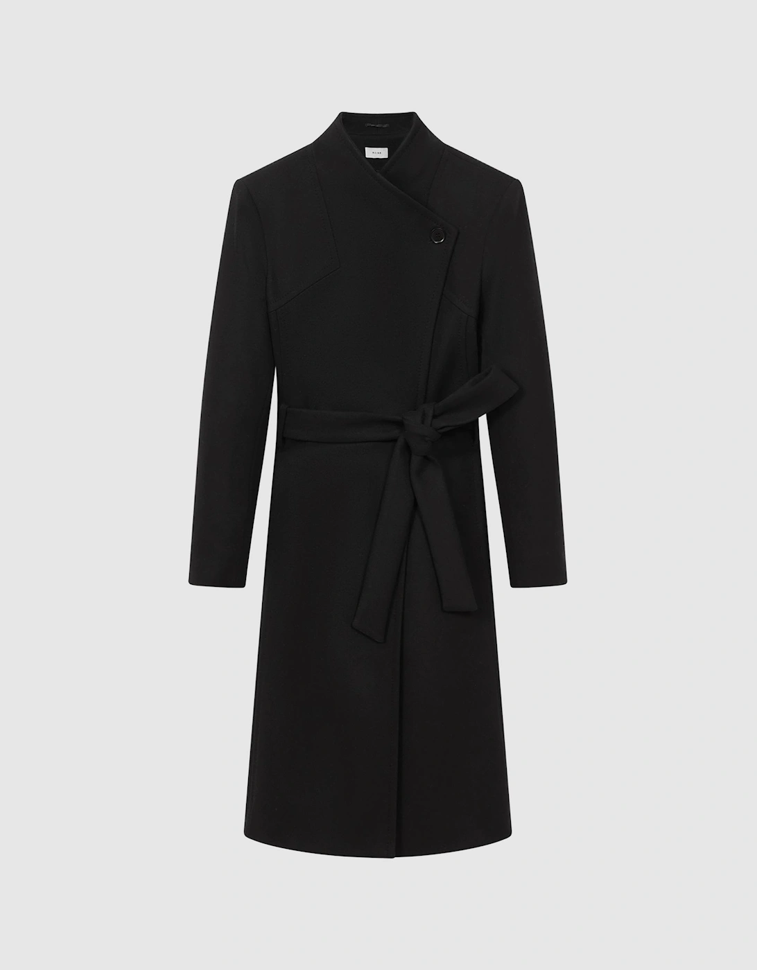 Tailored Wool Blend Longline Coat, 2 of 1