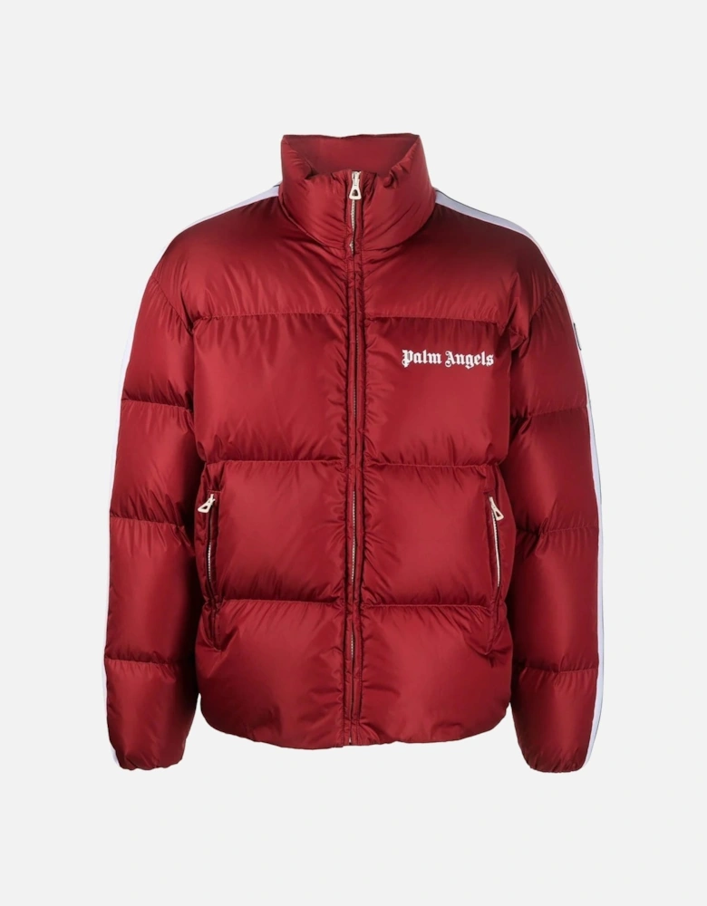 Classic Logo-print Padded Down Coat in Red