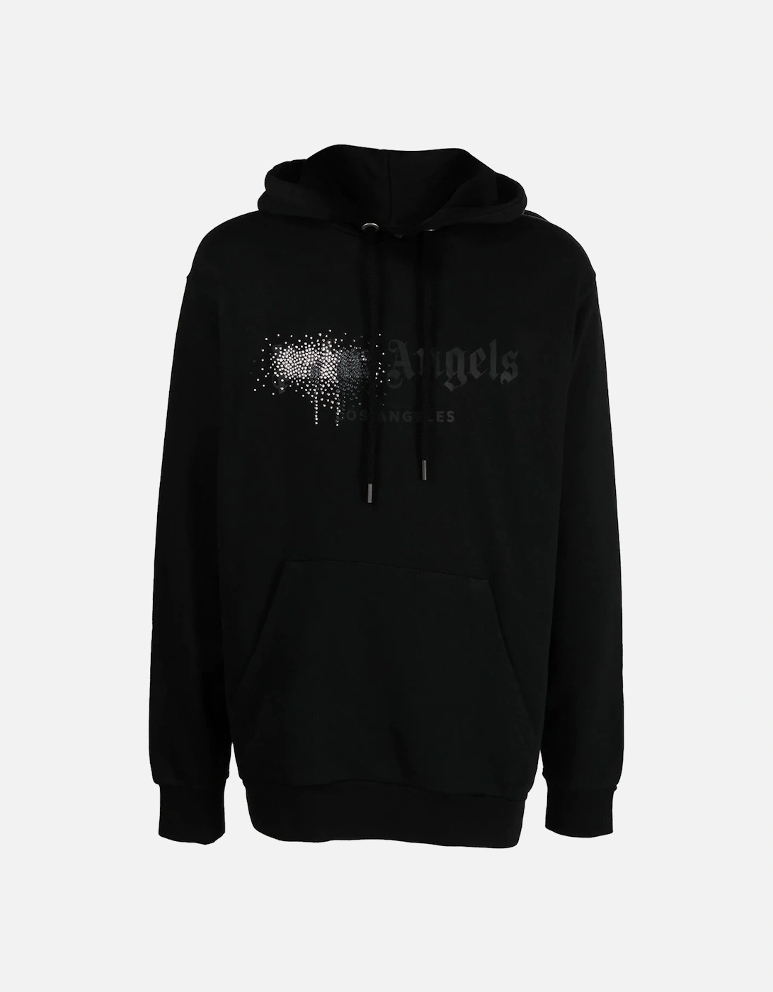 Rhinestone Logo Print Hoodie in Black, 6 of 5