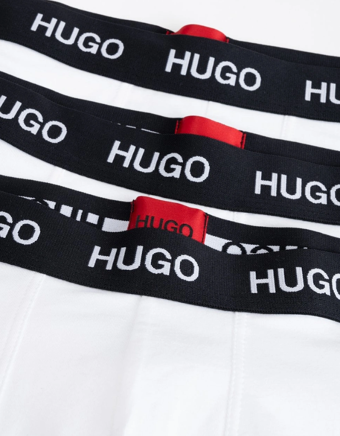 HUGO Three Pack Stretch-Jersey Mens Trunks