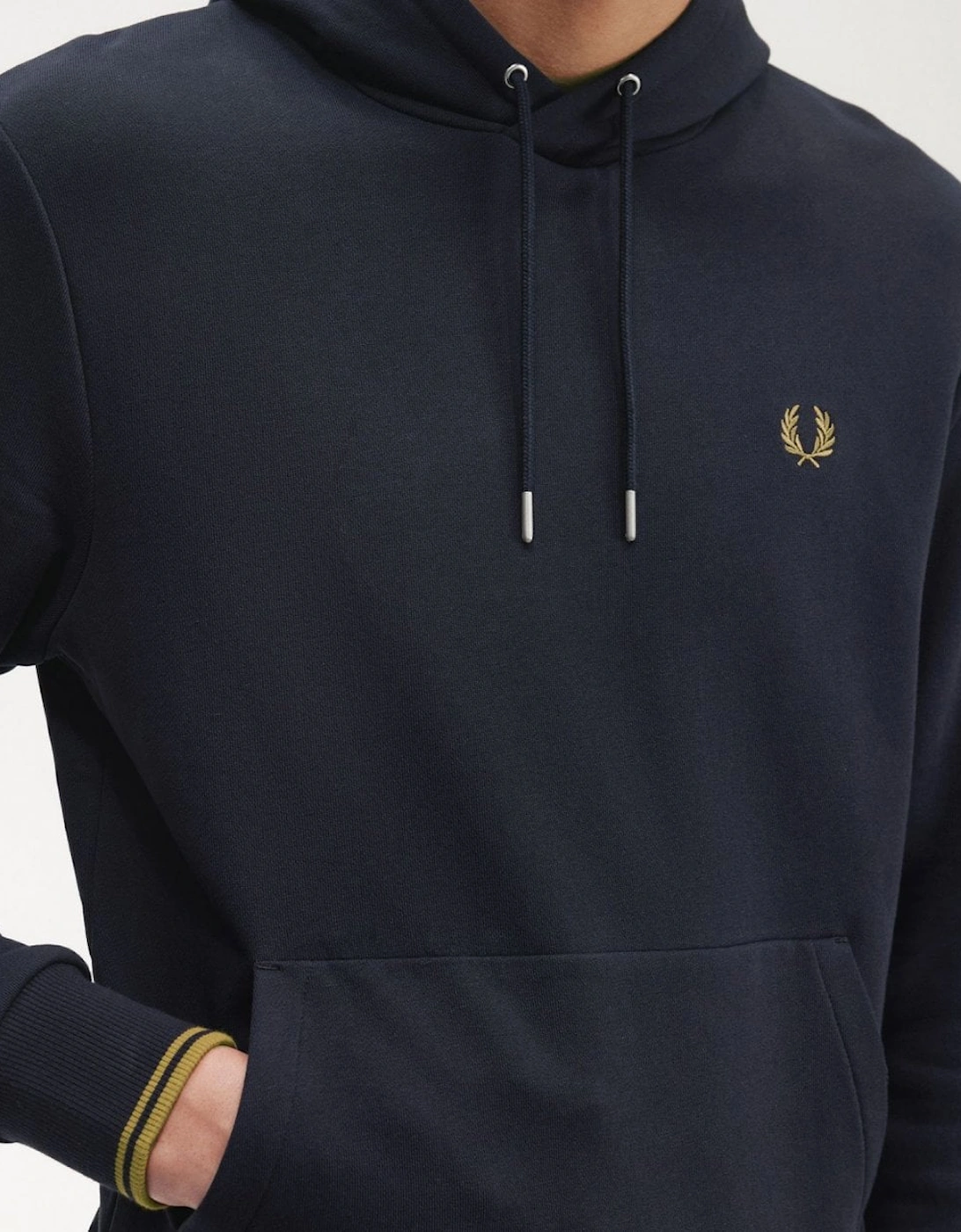 Mens Tipped Hooded Sweatshirt