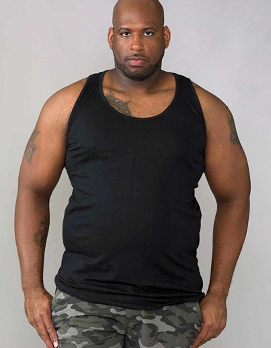 Fabio Muscle Vest - Black, 2 of 1