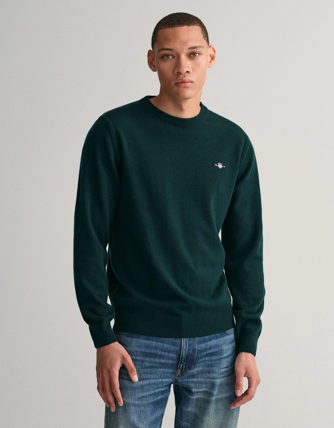 Mens Superfine Lambswool Crew Neck Jumper, 5 of 4