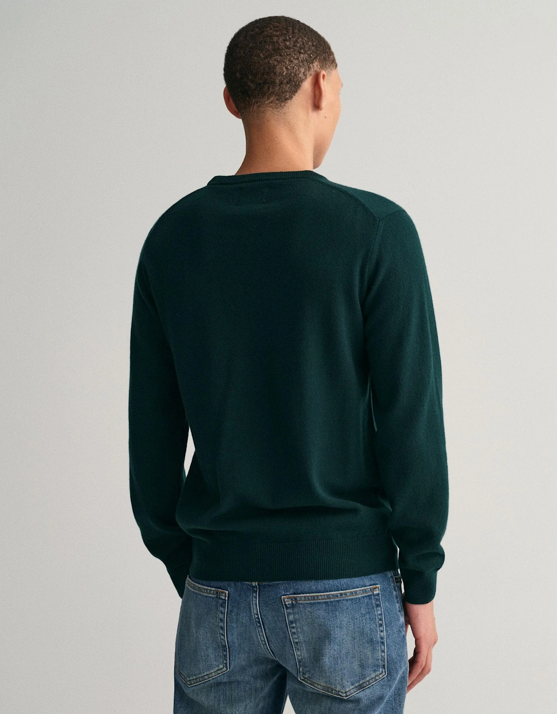 Mens Superfine Lambswool Crew Neck Jumper