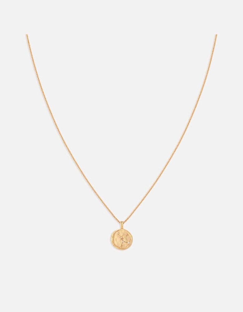 Cancer Zodiac 18-Karat Gold-Plated Recycled Sterling Silver Necklace