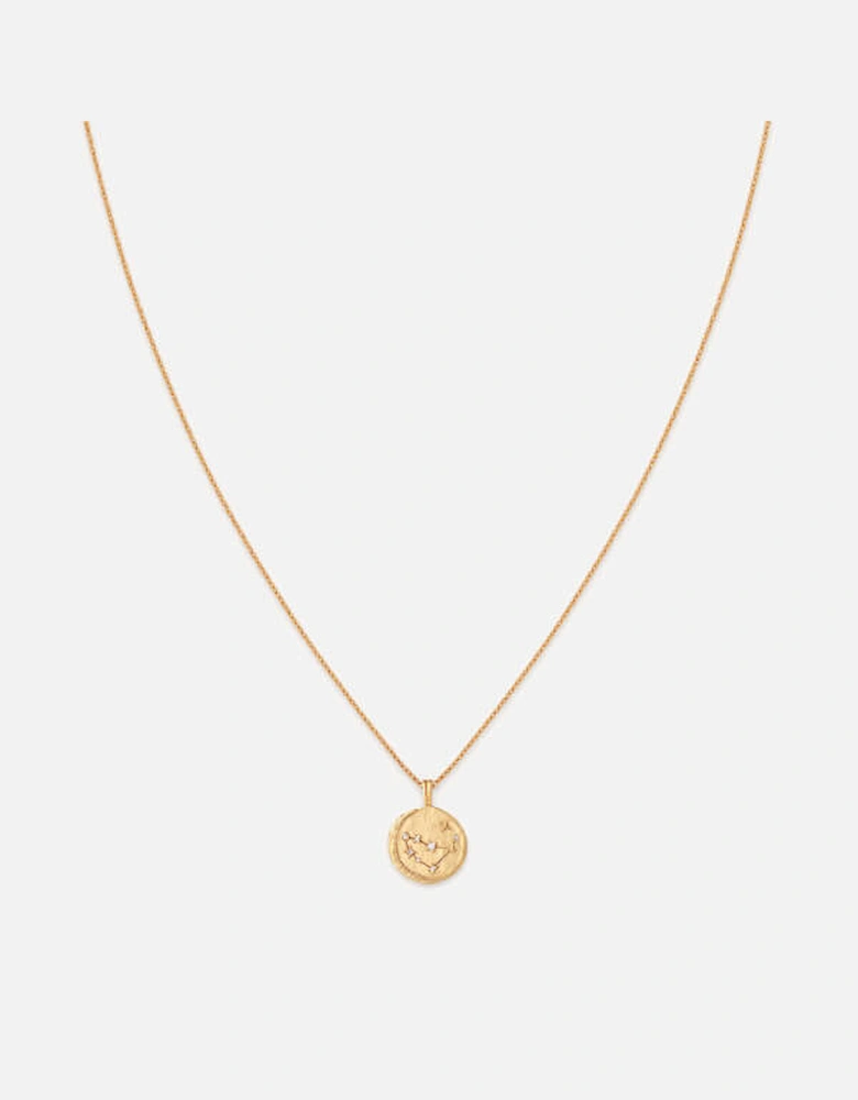 Capricorn Zodiac 18-Karat Gold-Plated Recycled Sterling Silver Necklace