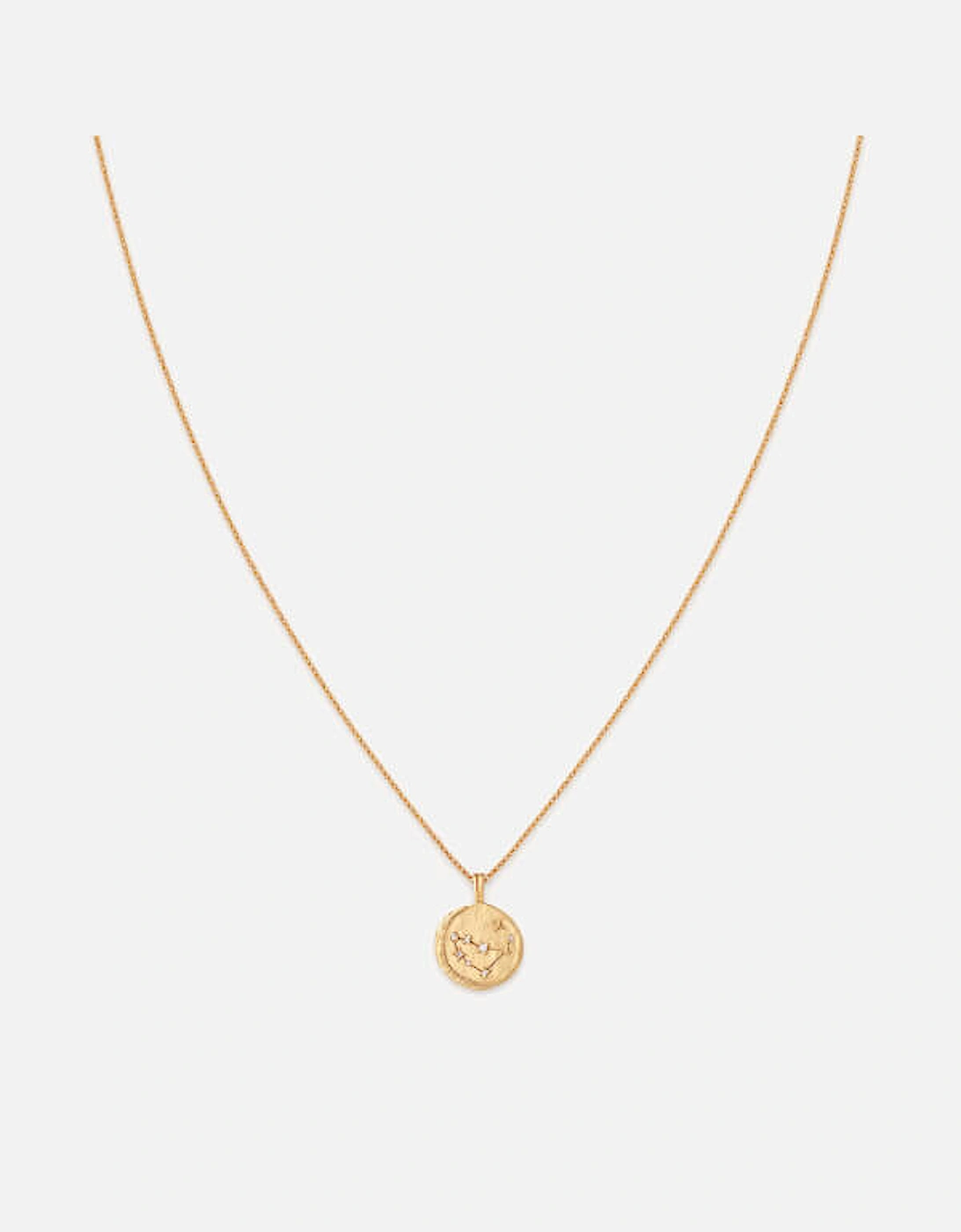 Capricorn Zodiac 18-Karat Gold-Plated Recycled Sterling Silver Necklace, 2 of 1