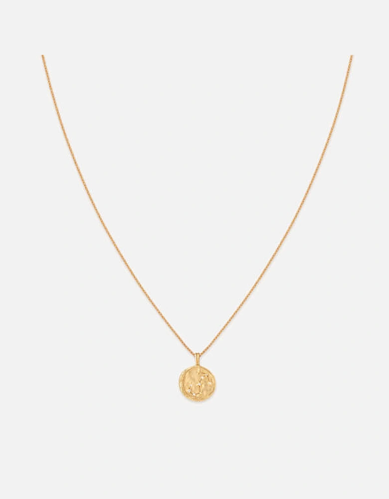 Scorpio Zodiac 18-Karat Gold-Plated Sterling Silver Necklace