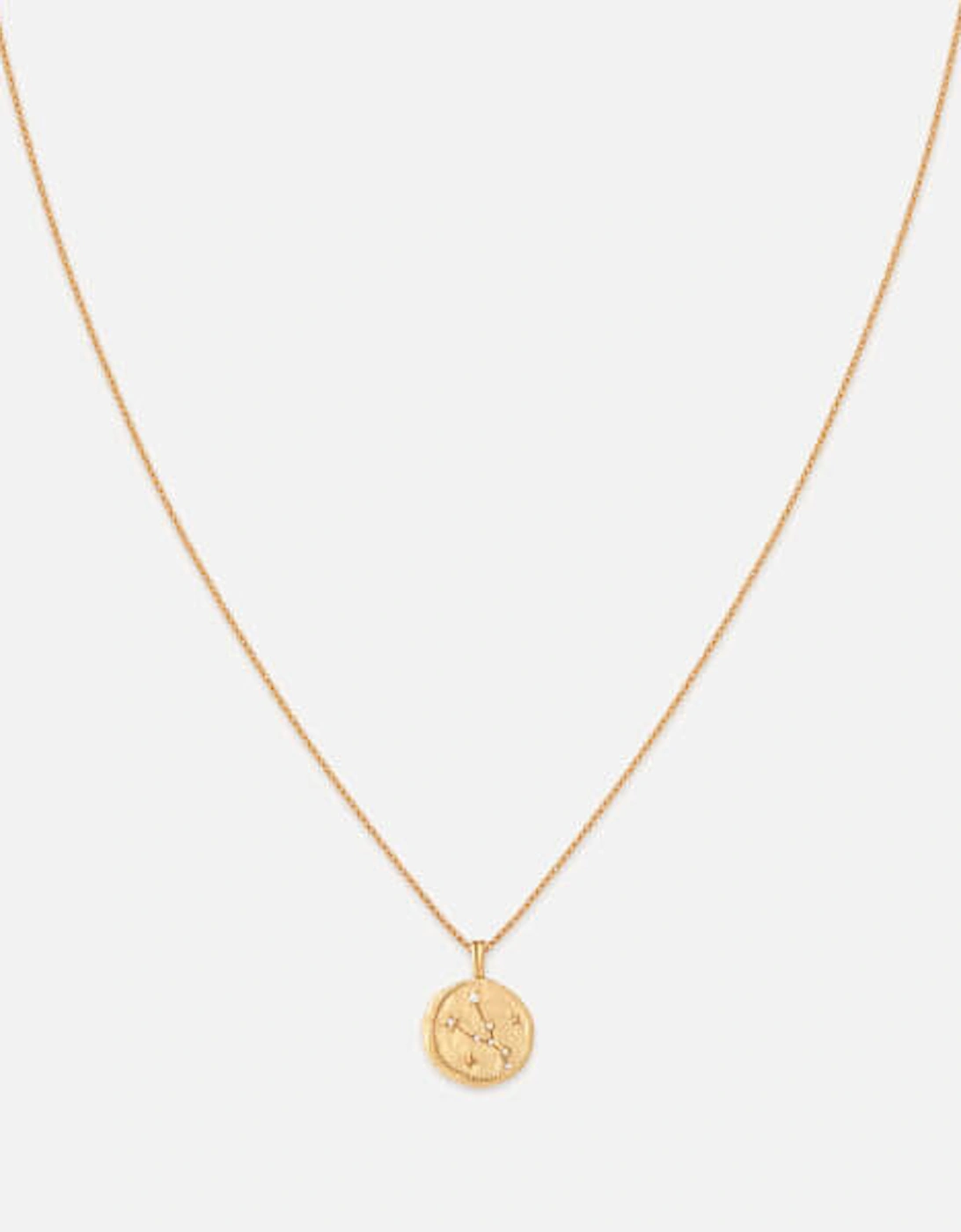 Taurus Zodiac 18-Karat Gold-Plated Sterling Silver Necklace, 2 of 1