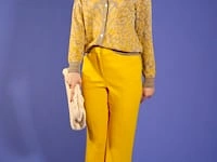 Eco-Friendly Banana Peel Cardigan in Yellow