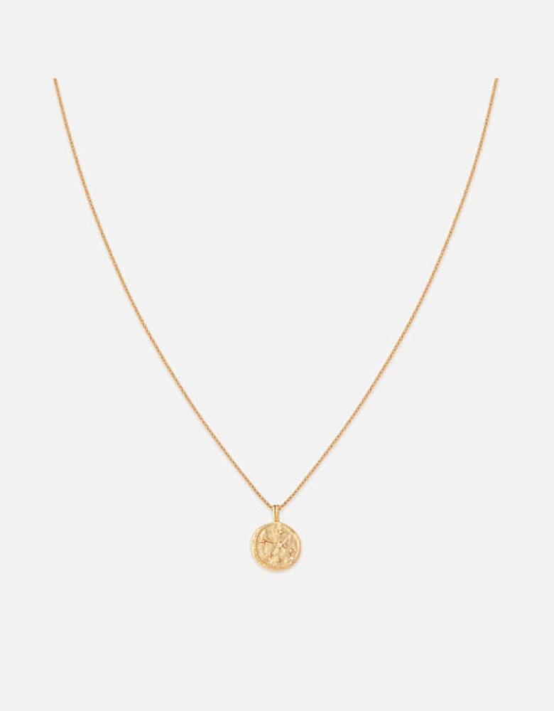 Aries Zodiac 18-Karat Gold-Plated Recycled Sterling Silver Necklace