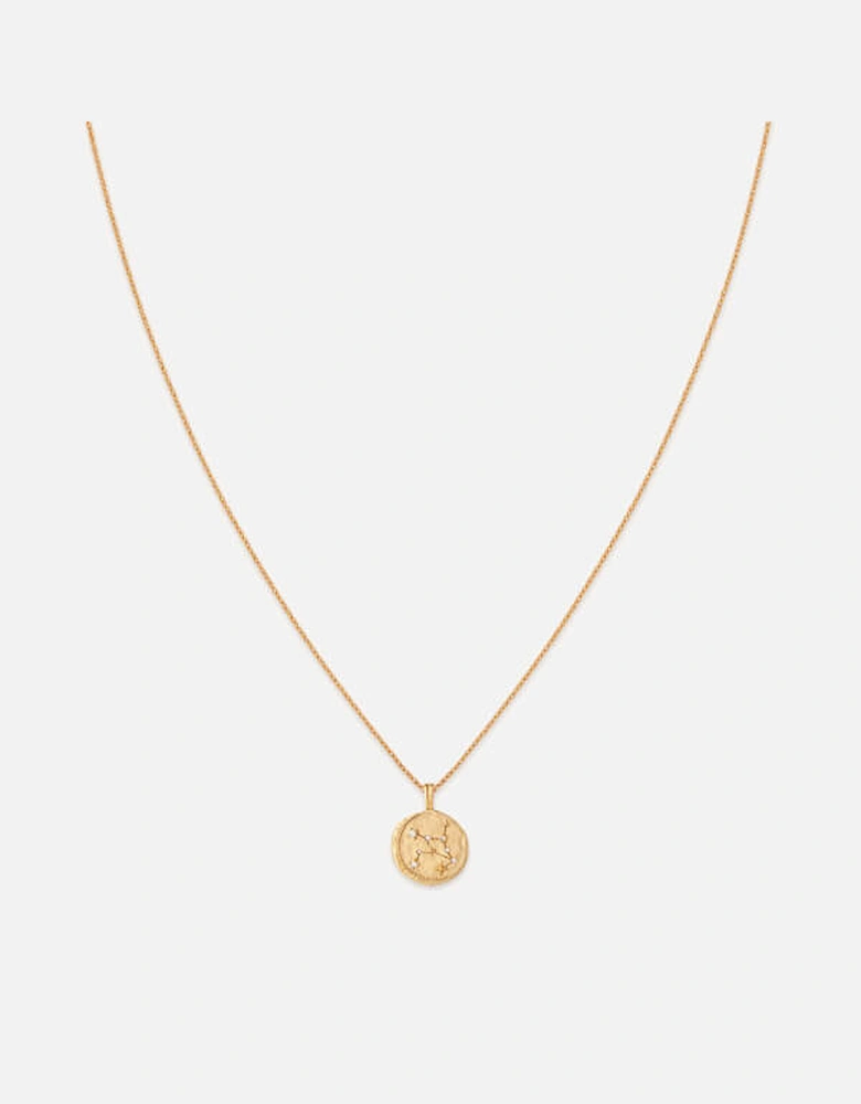 Virgo Zodiac 18-Karat Gold-Plated Sterling Silver Necklace