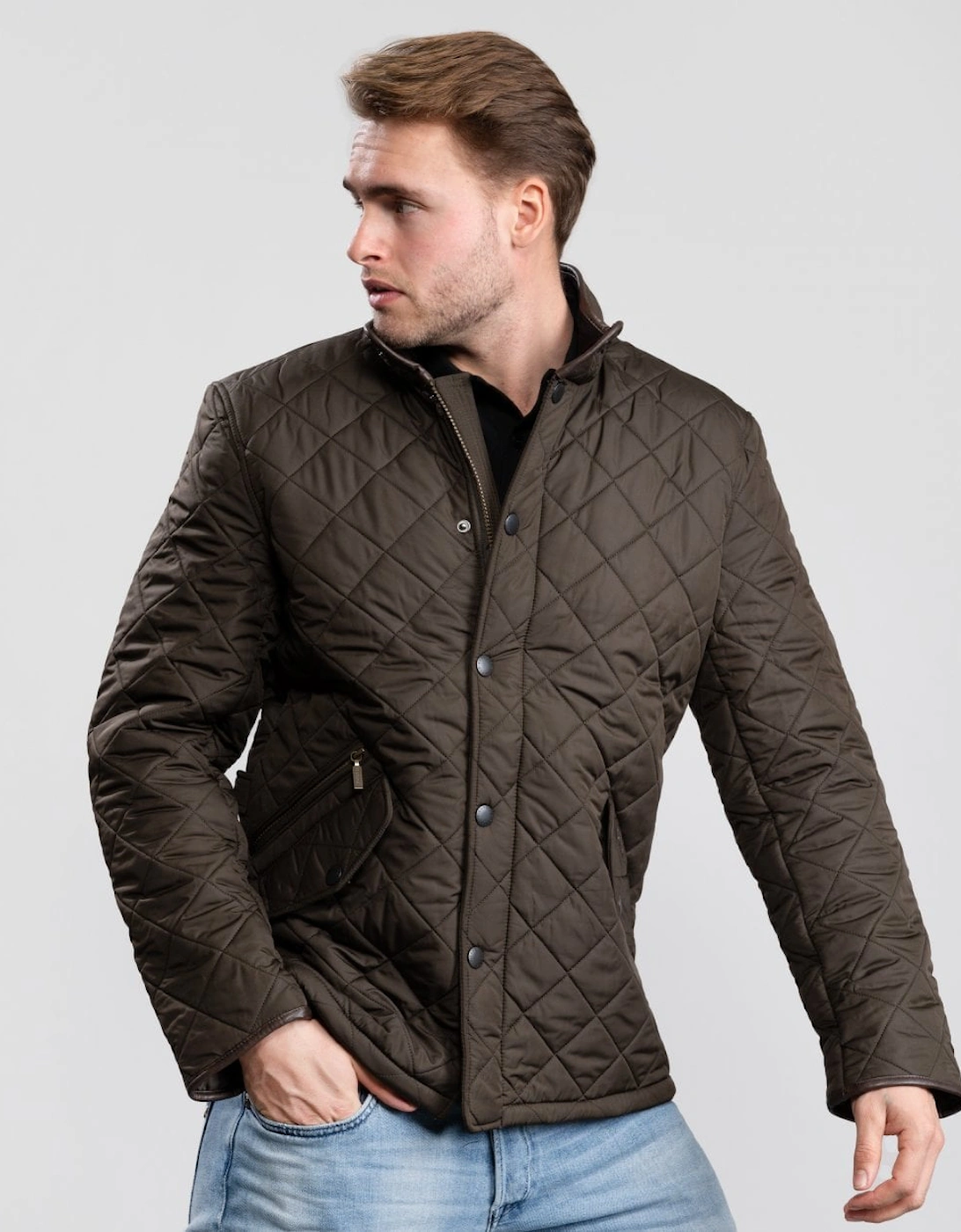 Powell Mens Quilted Jacket, 7 of 6