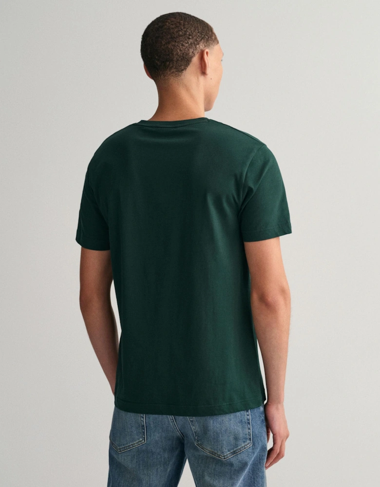 Mens Regular Fit Short Sleeve Archive Shield T-Shirt