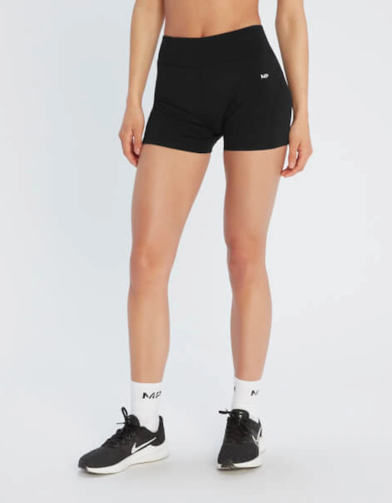 Women's Power Booty Shorts - Black