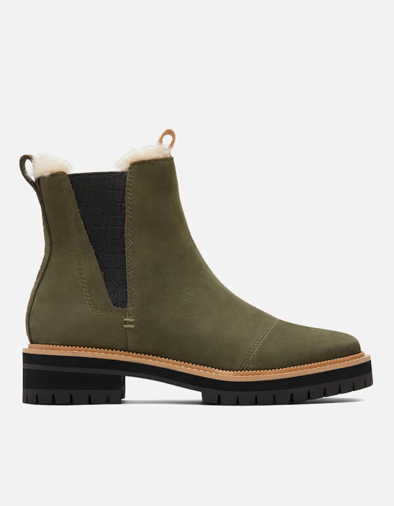 Women's Dakota Water Resistant Leather Chelsea Boots - Olive