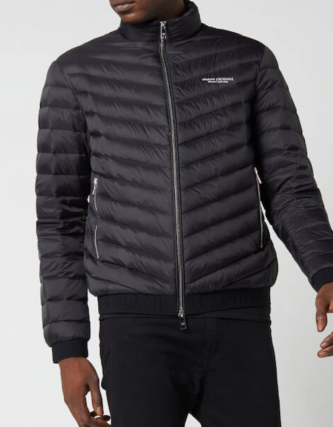 Men's Down Padded Jacket - Black, 2 of 1
