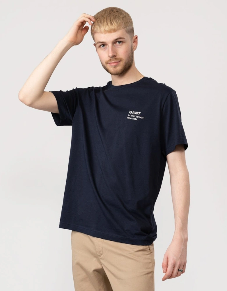 Mens Small Logo Short Sleeve T-Shirt