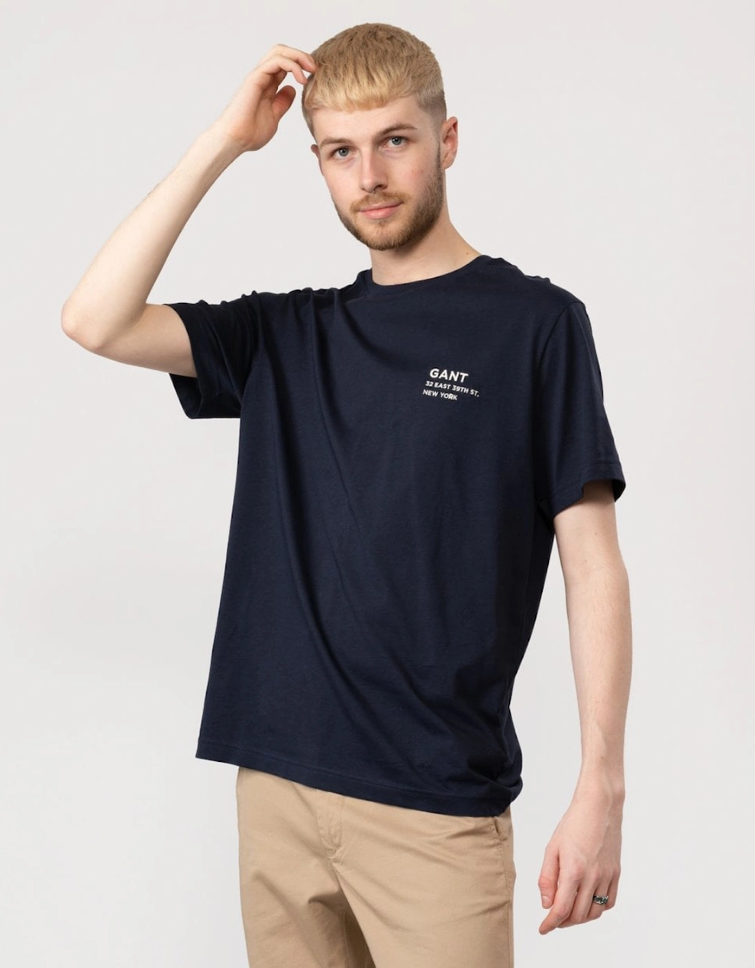 Mens Small Logo Short Sleeve T-Shirt, 6 of 5