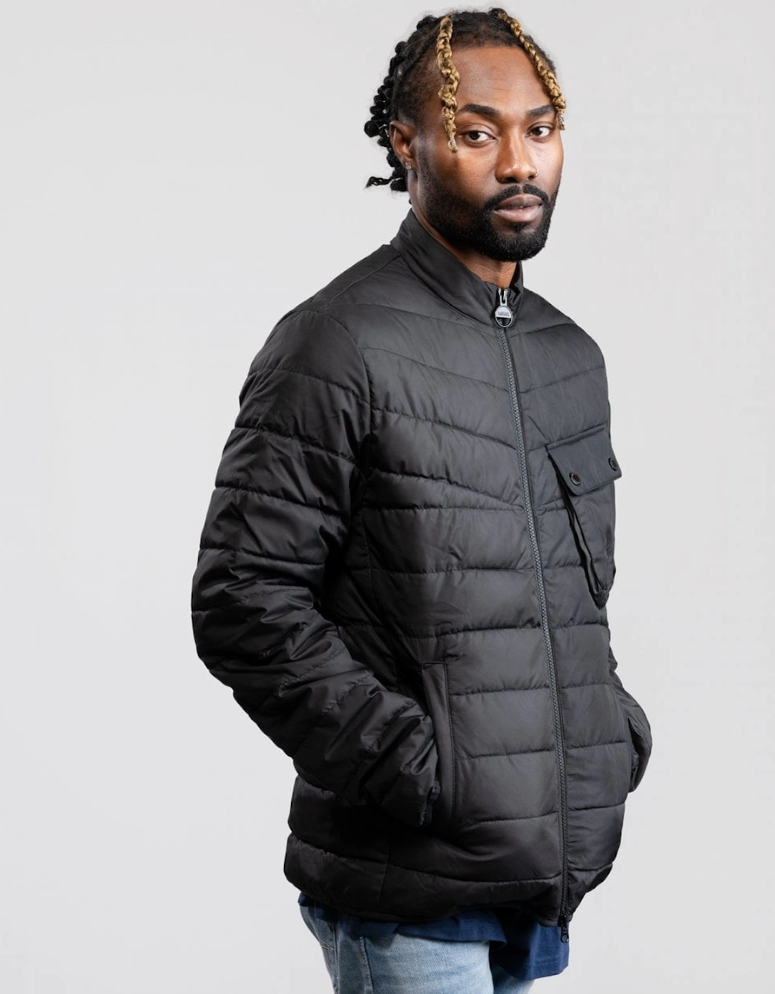 Winter Chain Quilted Mens Jacket
