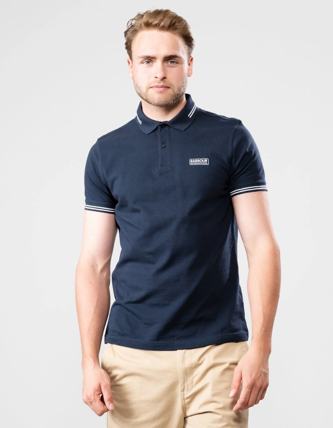 Essential Tipped Mens Polo Shirt, 5 of 4