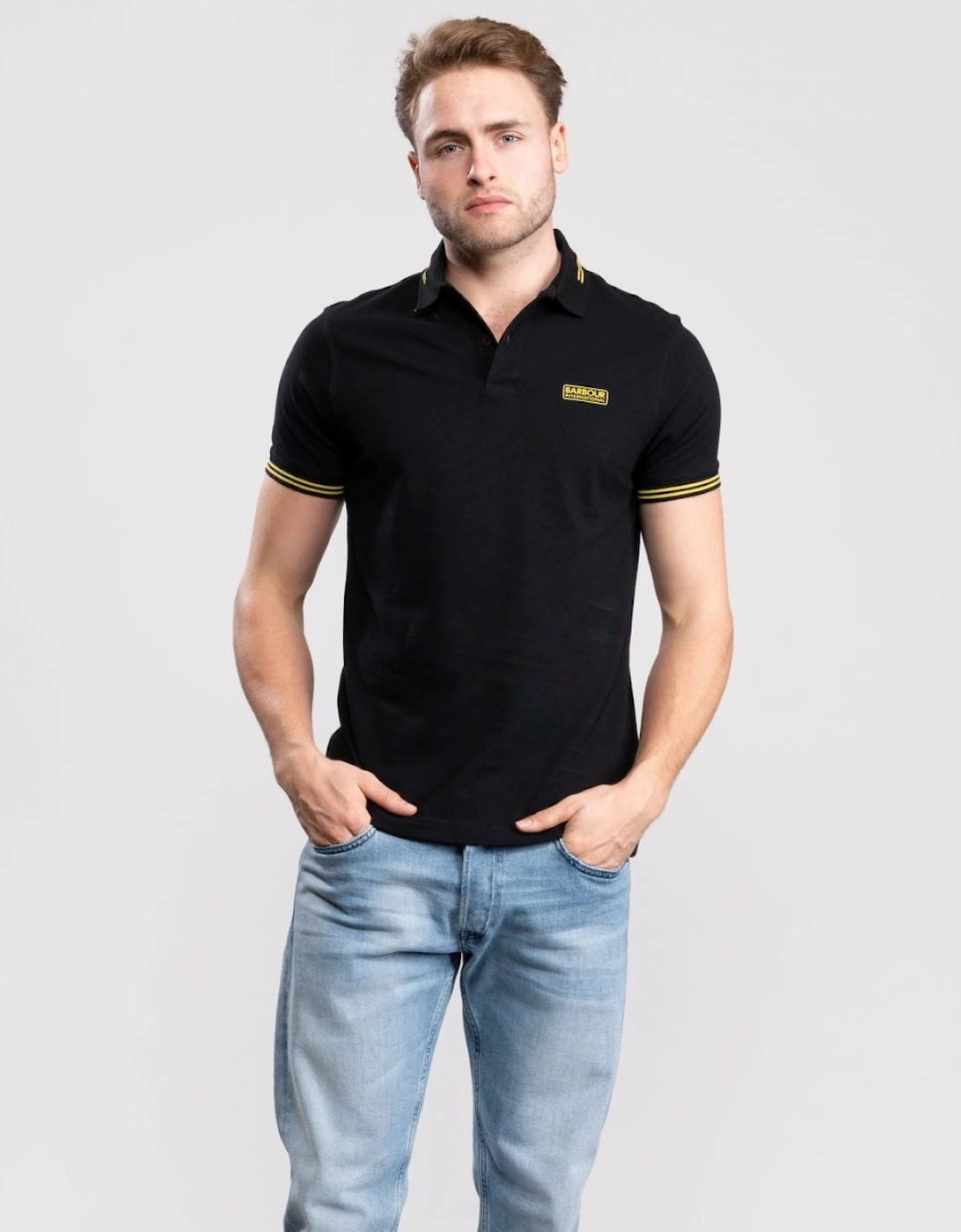 Essential Tipped Mens Polo Shirt, 6 of 5