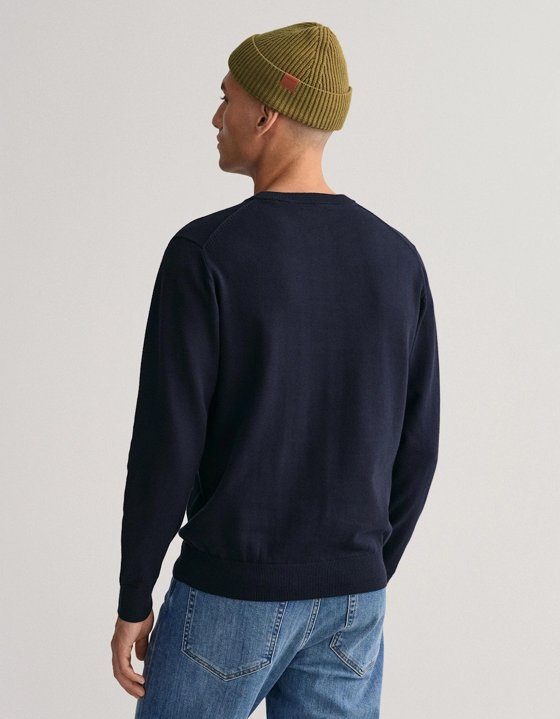 Mens Classic Cotton Crew Neck Jumper