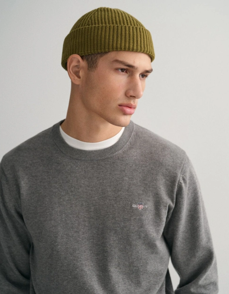 Mens Classic Cotton Crew Neck Jumper