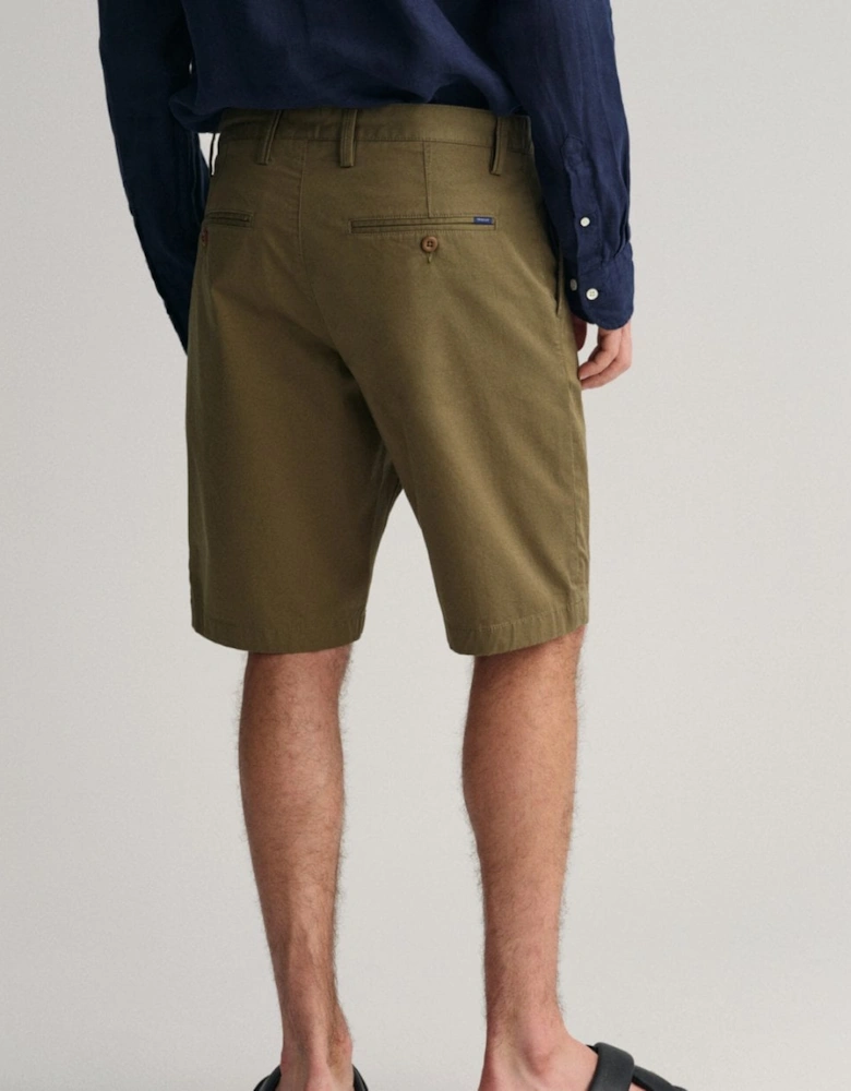 Relaxed Twill Mens Shorts