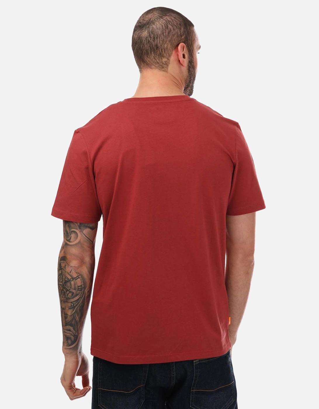 Mens Linear Logo Print T-Shirt