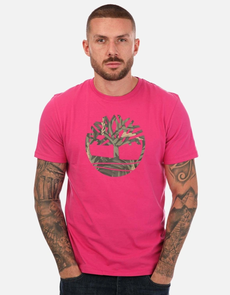 Mens Tree Logo Camo T-Shirt