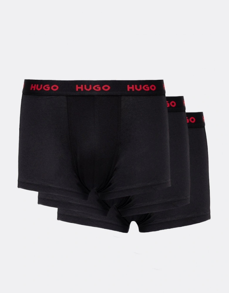 Triple Pack Mens Contrast Waistband Trunks