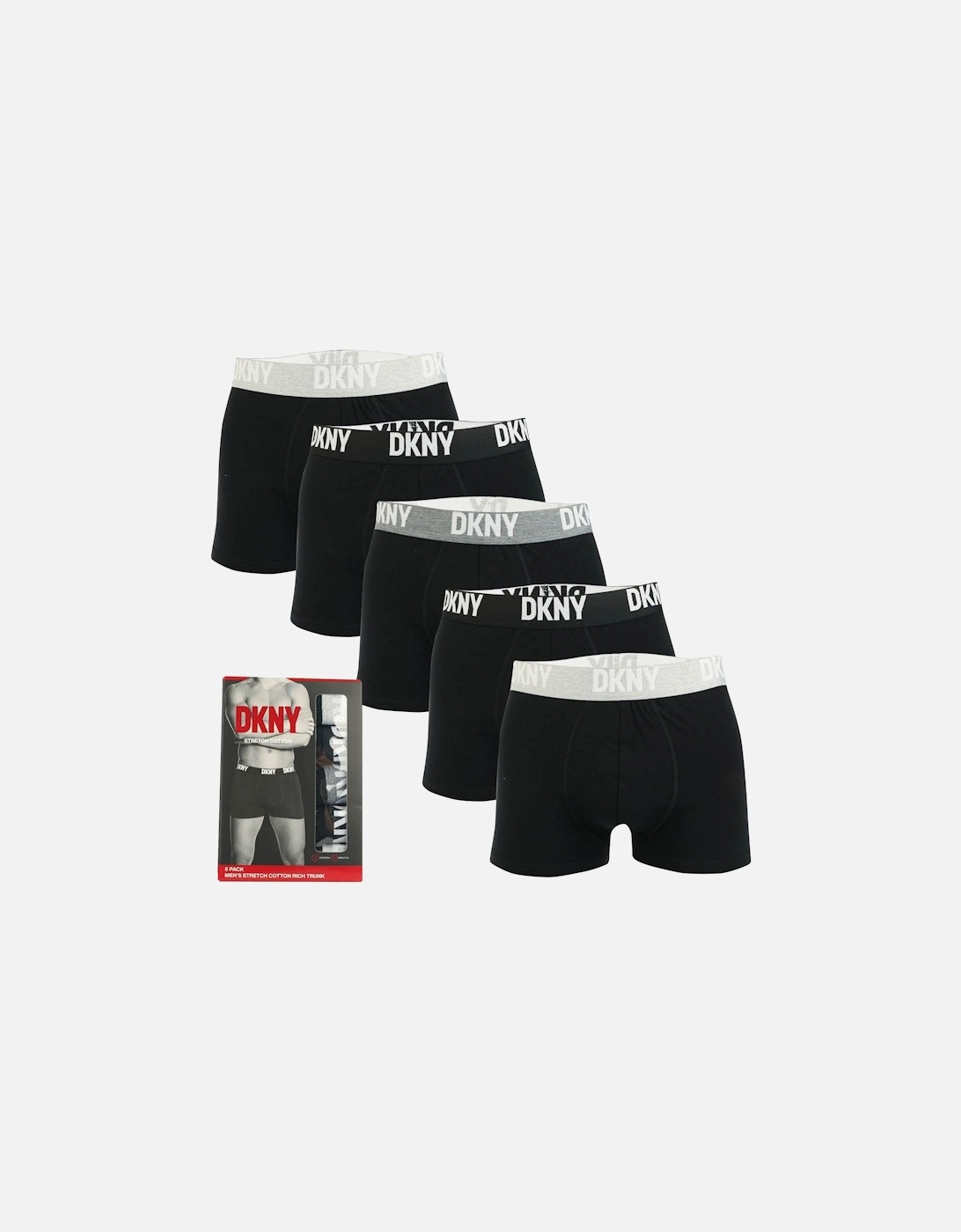 Mens Portland 5 Pack Trunk Boxer Shorts, 4 of 3