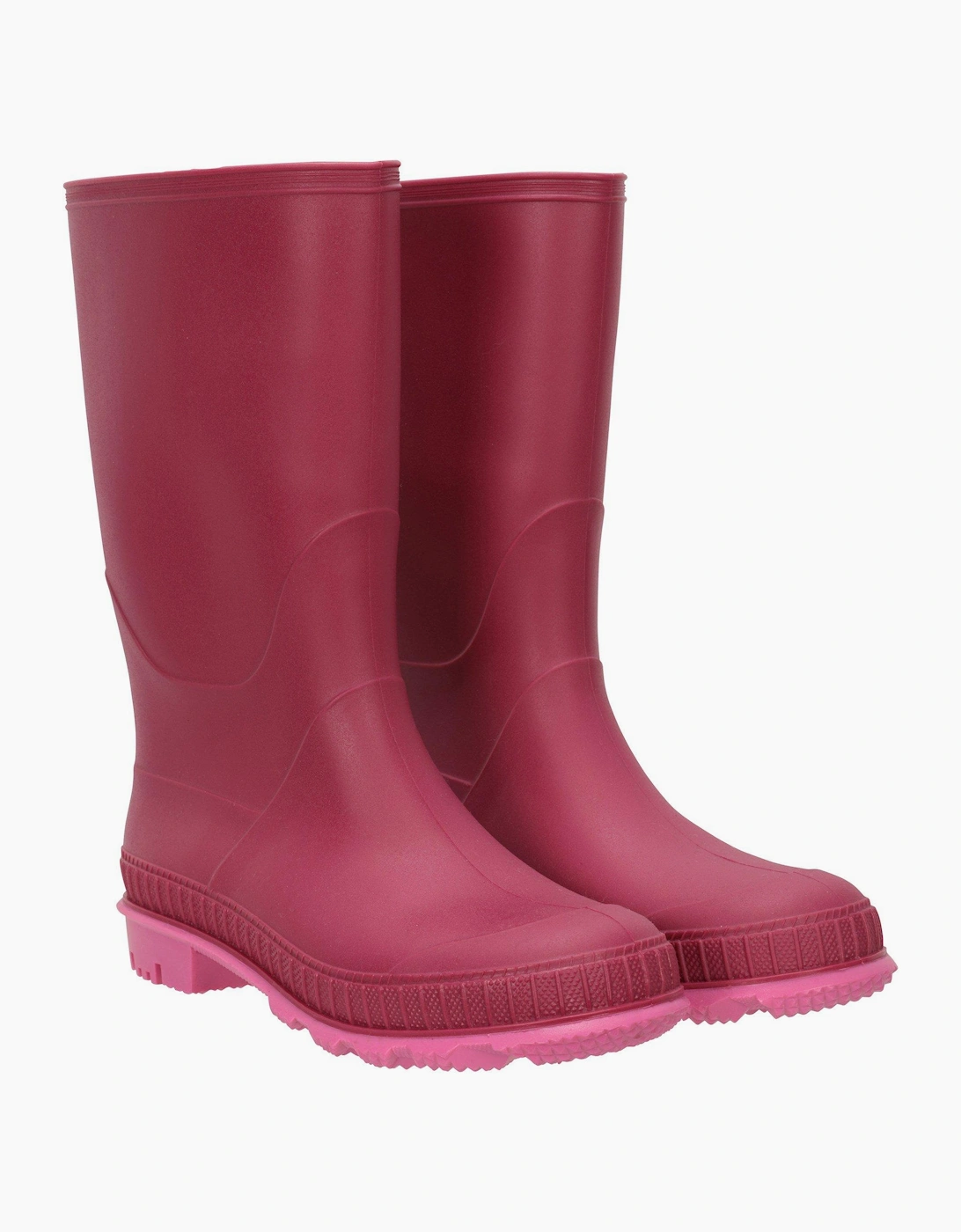 Mountain Warehouse Unisex Purple Childrens/ Plain Wellington Boots - Size: 2 Uk Kids