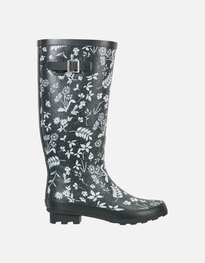 Womens/Ladies Floral Tall Wellington Boots