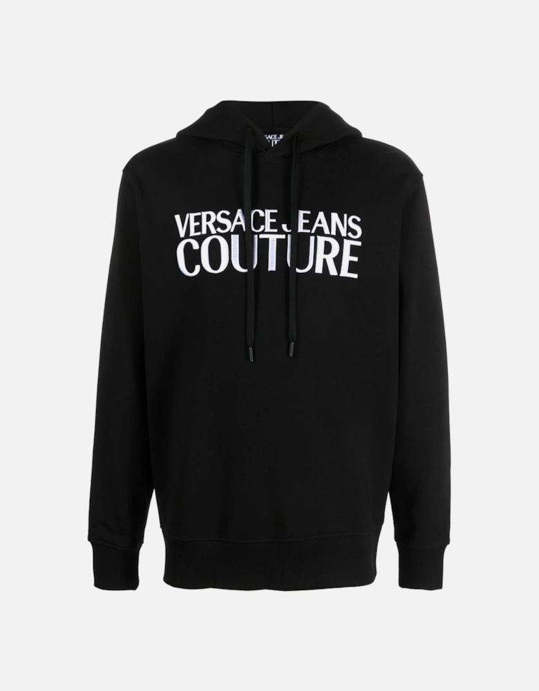 Jeans Couture logo-print cotton hoodie
