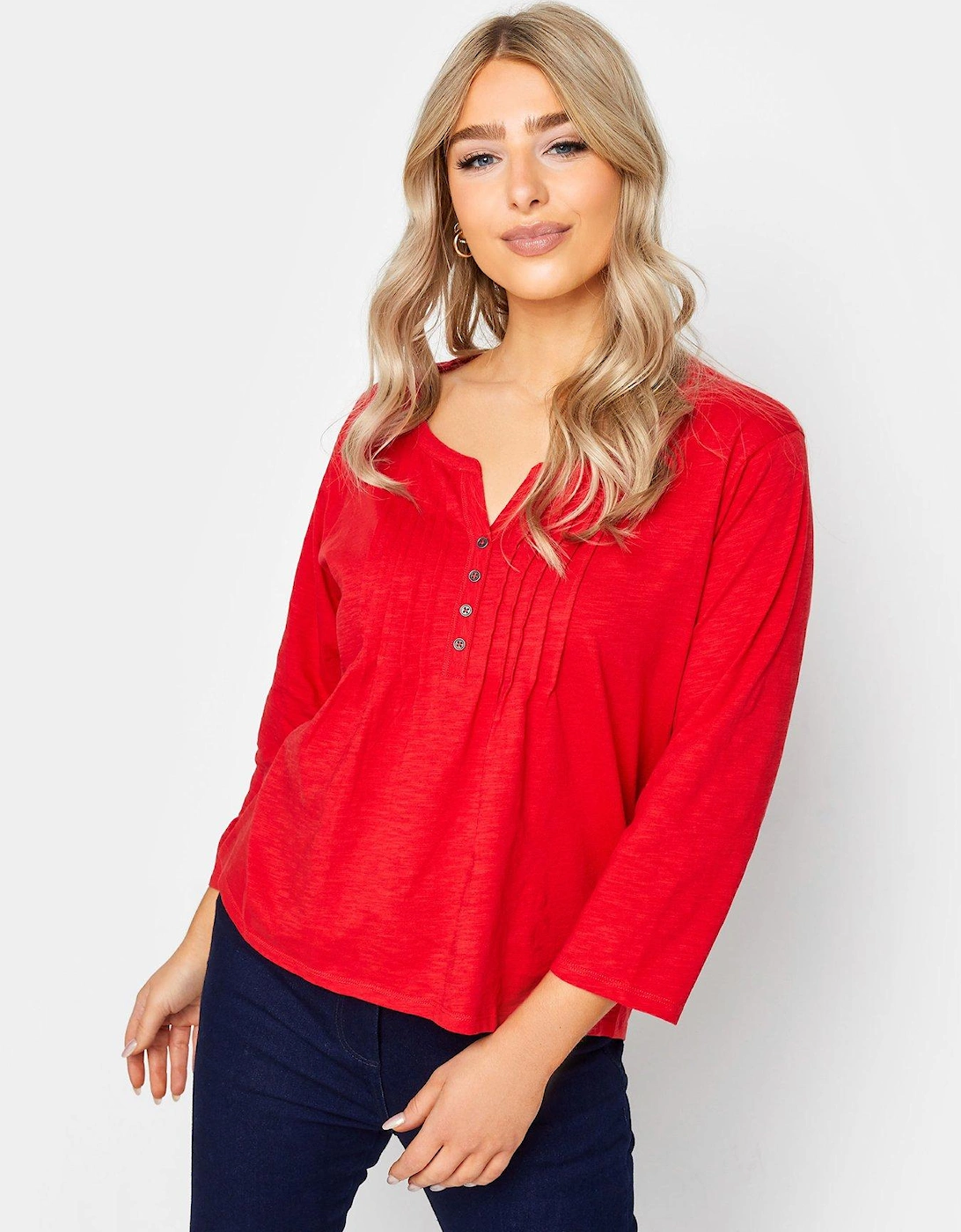 Henley Top - Red, 2 of 1