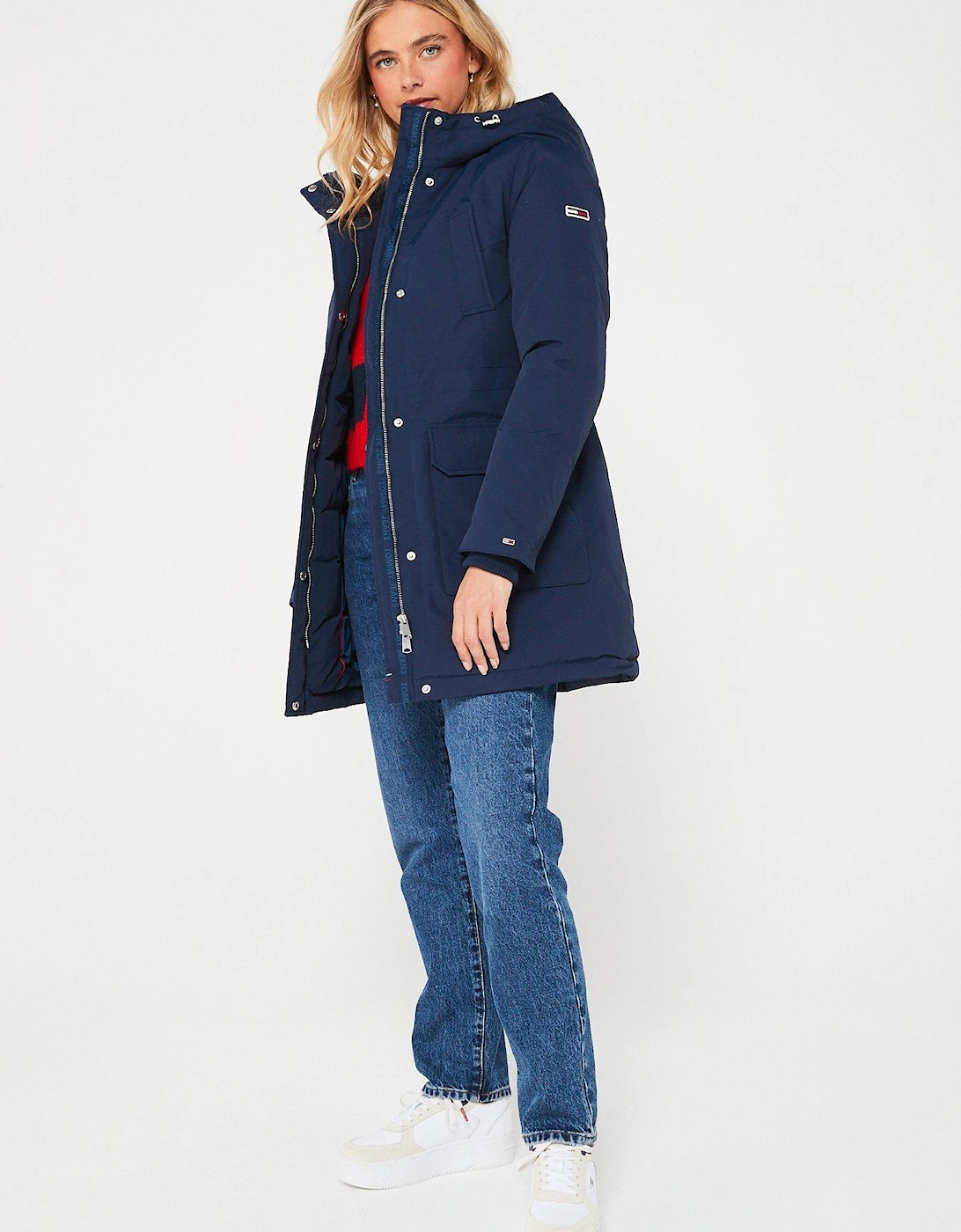 Technical Down Parka Jacket - Navy, 6 of 5