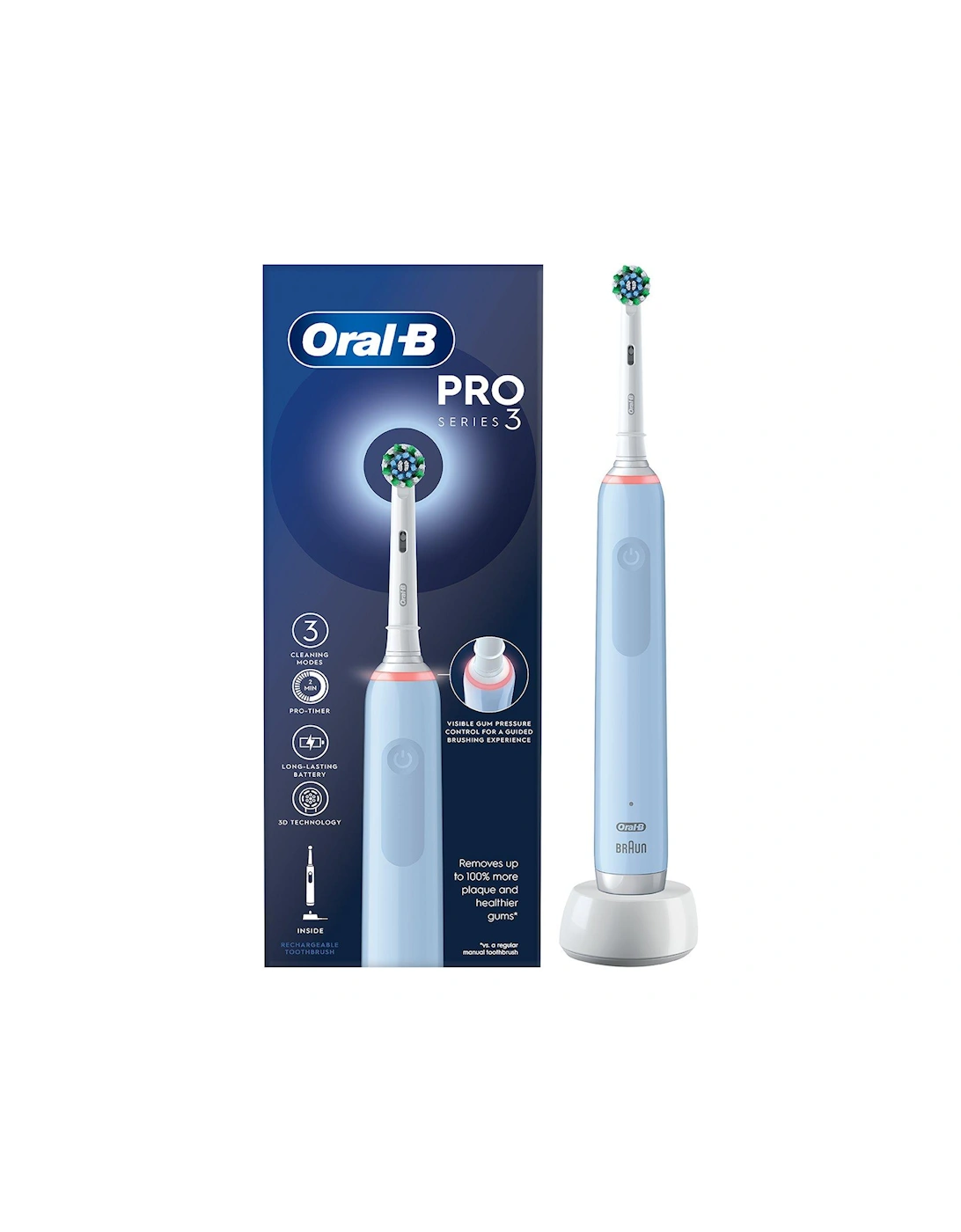 Oral-B Pro 3 Cross Action Blue, 3 of 2