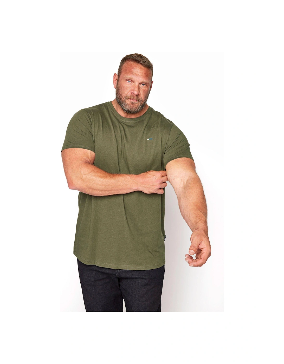 Essential Short Sleeve Plain T-Shirt - Khaki, 2 of 1