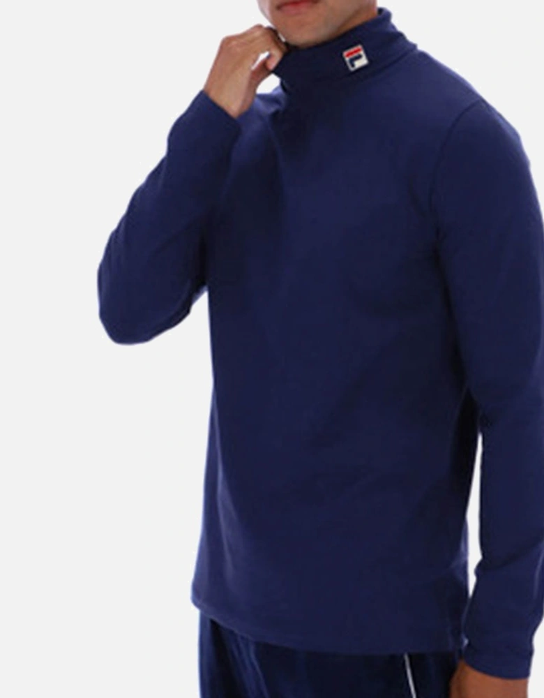 Vintage 19th Classic Roll Neck Sweater  - Navy
