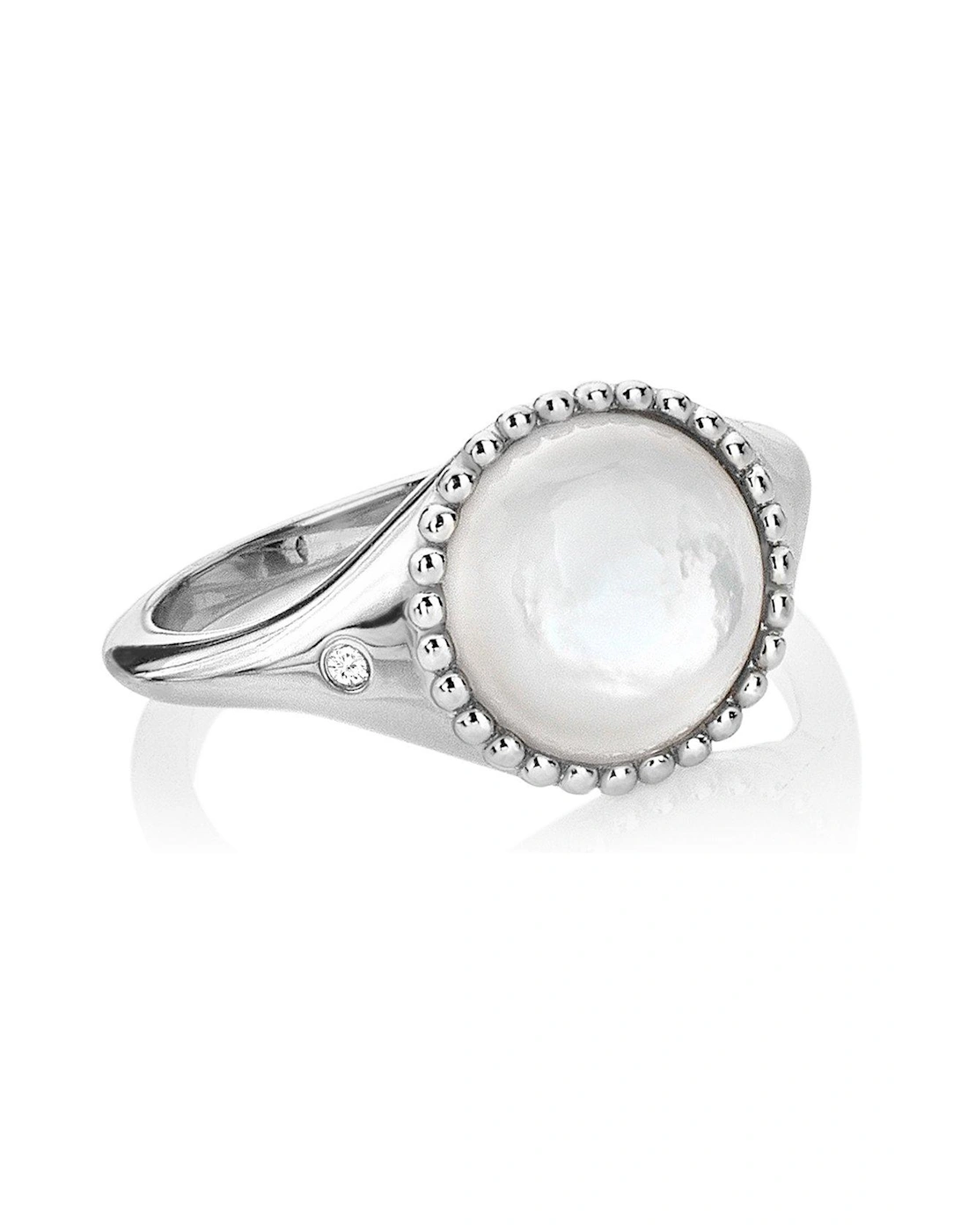 Mother of Pearl Circle Ring, 3 of 2