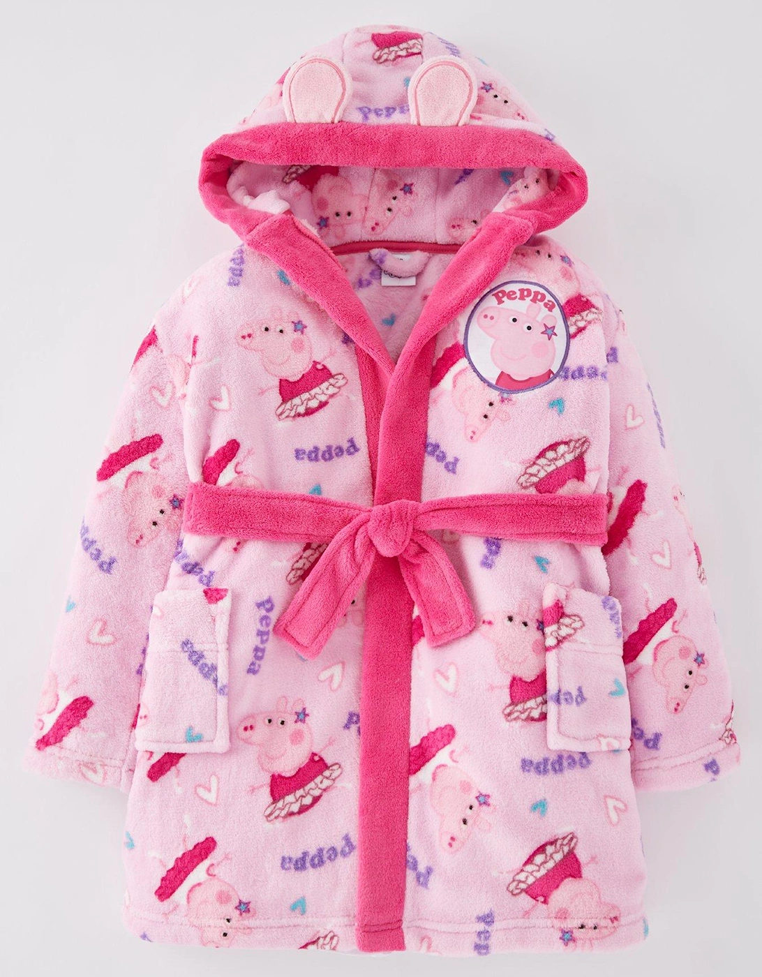 Hood Detail Dressing Gown - Pink, 3 of 2