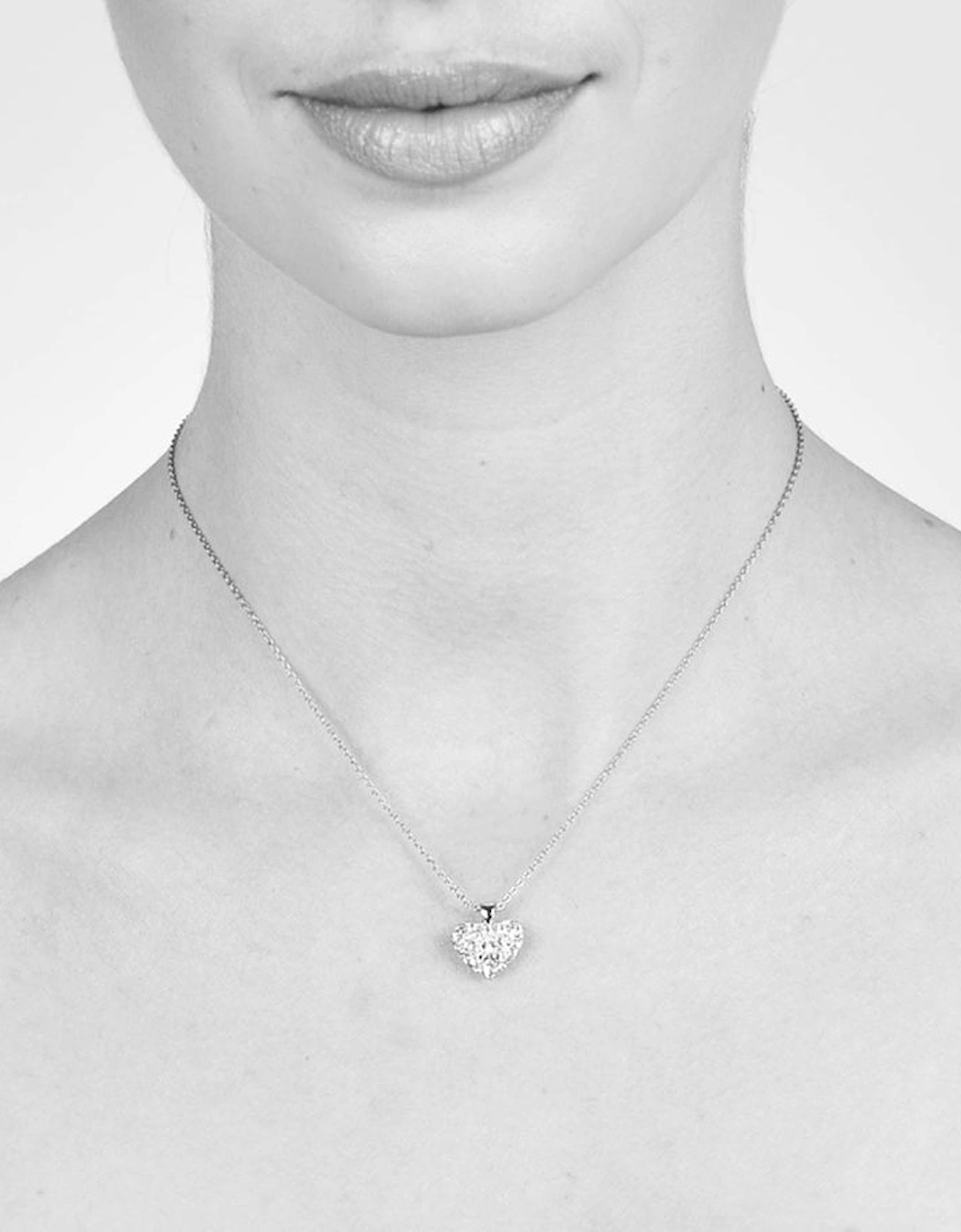 Cachet Lacy Pendant Plated in Rhodium